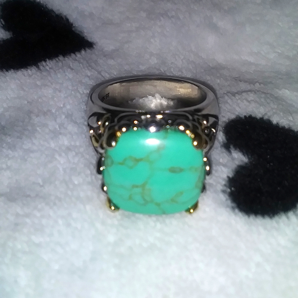 18k plated Turquoise Ring